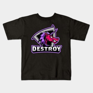 Angry Unicorn Esports Kids T-Shirt